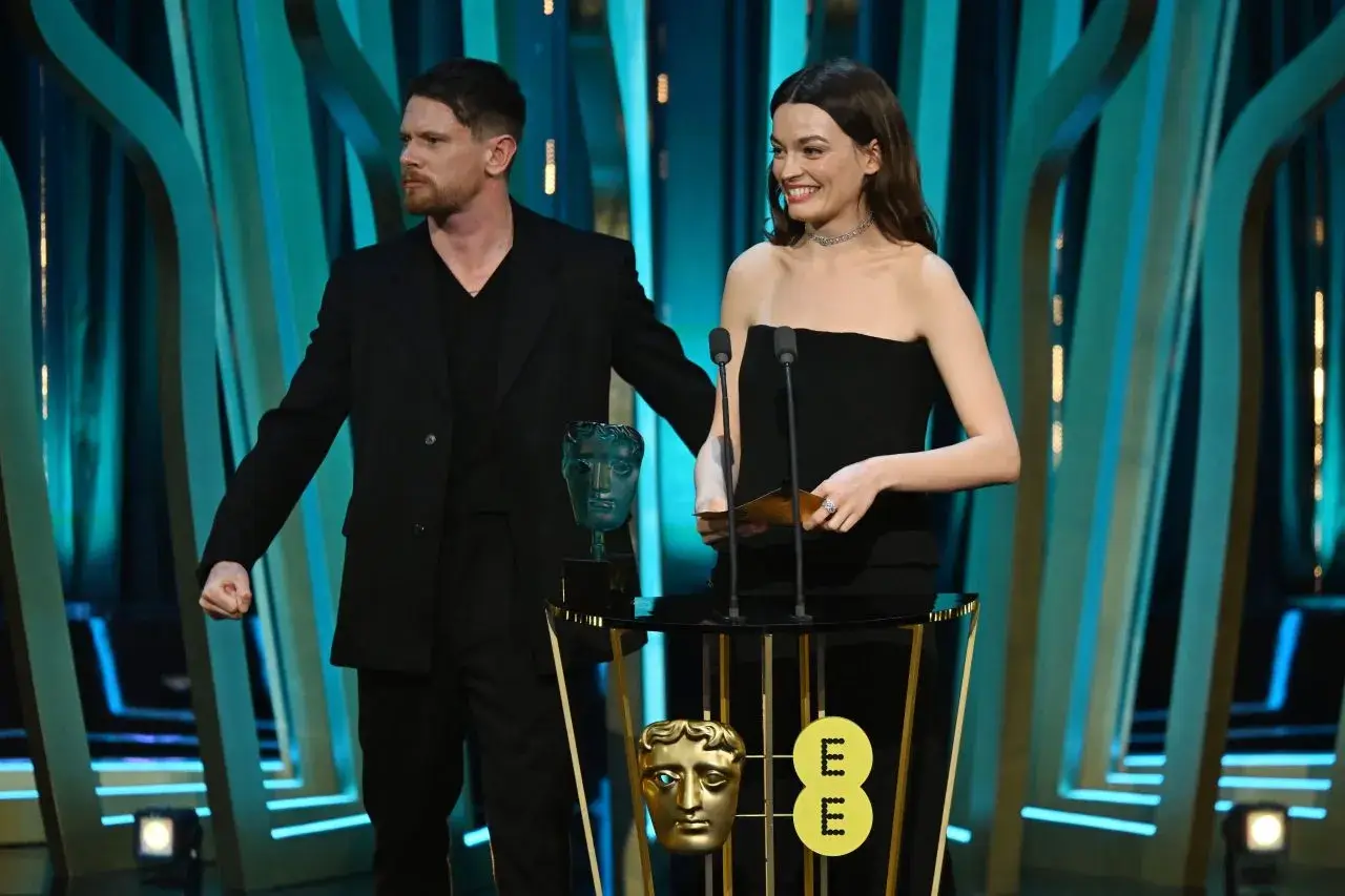 EMMA MACKEY STILLS AT EE BAFTA FILM AWARDS 2024 IN LONDON 5